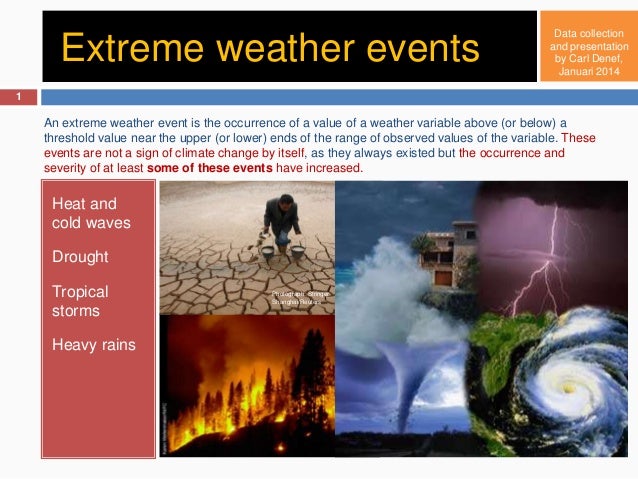 Extreme Weather and Climate Change